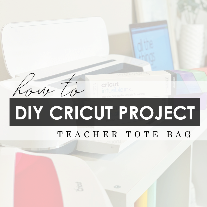 DIY Teacher Tote Bag - A Perfect Blend