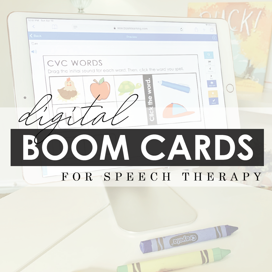 BOOM CARDS™ for Speech Therapy During Distance Learning