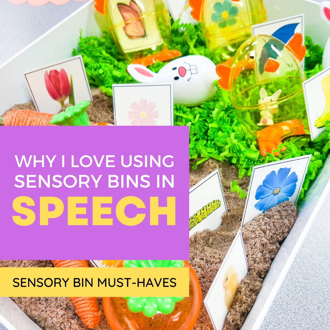 Why I Love Using Sensory Bins in Speech
